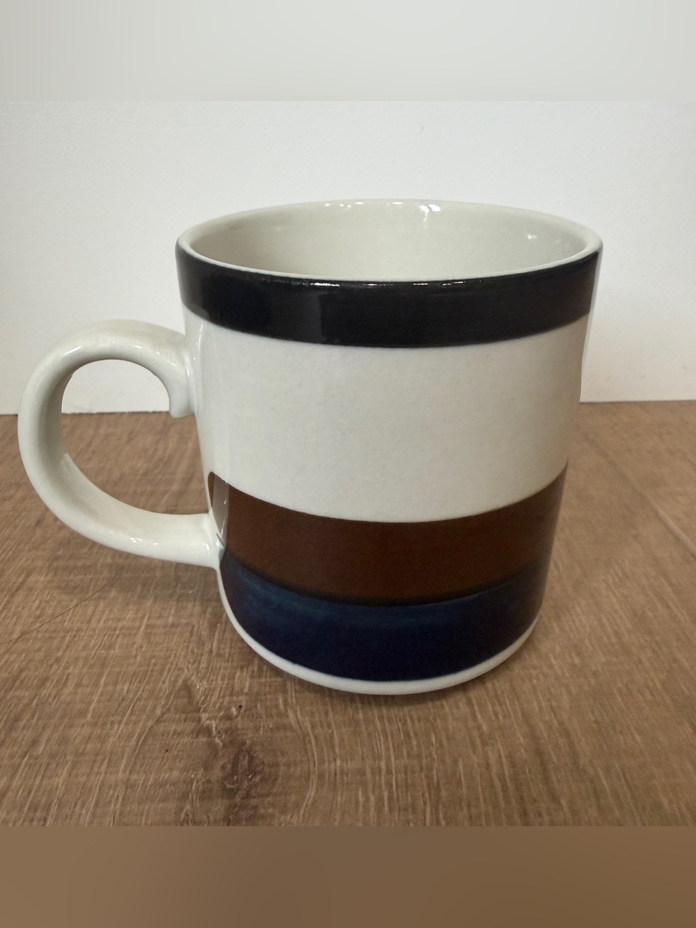 Arabia of Finland Kaira 45 Striped Mug Coffee Cup Stoneware - Picture 2 of 9